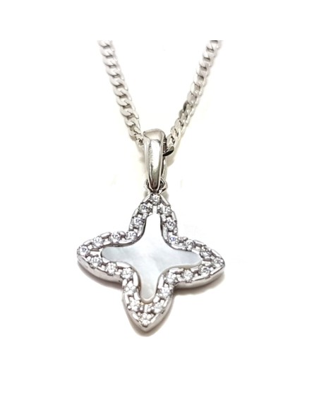 Cross Whitegold K14 'Patee' 