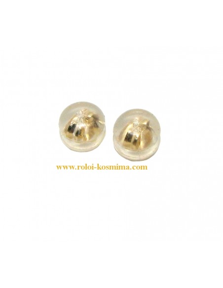 Earrings gold K9 "Turquoise Butterfly"