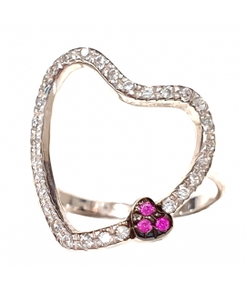 Ring gold K14 'heart'