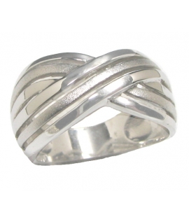 Ring white-gold K14 ''X''