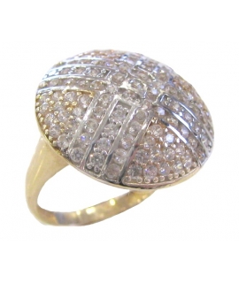 Ring gold K14 'X'