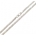 Αλυσίδα Λαιμού Ασημένια 925° Unisex gourmet 3mm