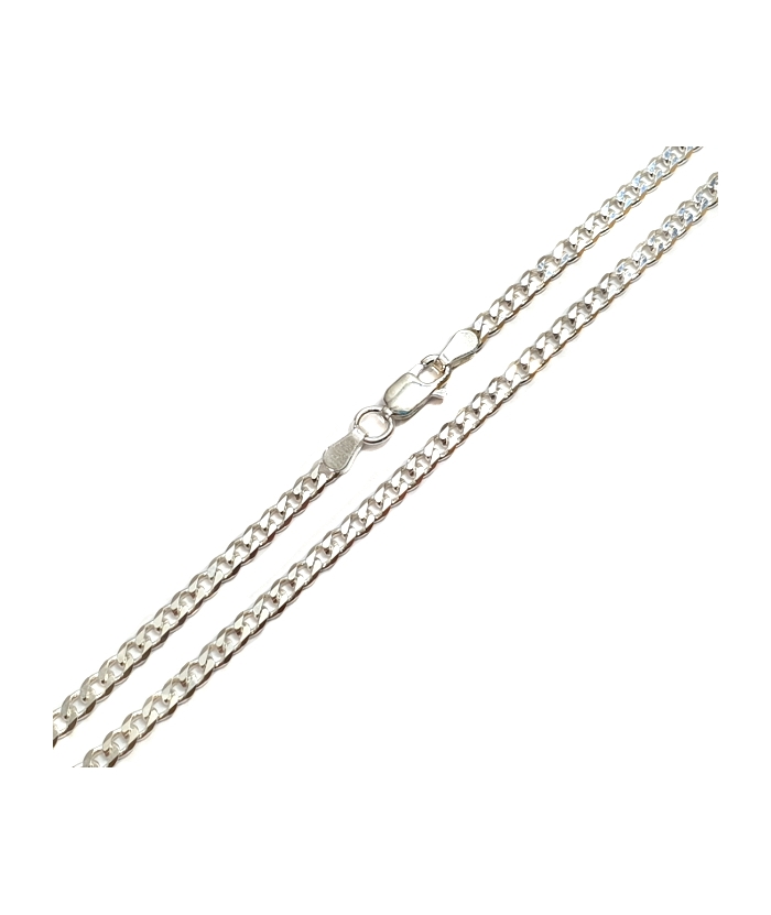 Αλυσίδα Λαιμού Ασημένια 925° Unisex gourmet 3mm