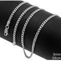 Αλυσίδα Λαιμού Ασημένια 925° Unisex gourmet 3mm