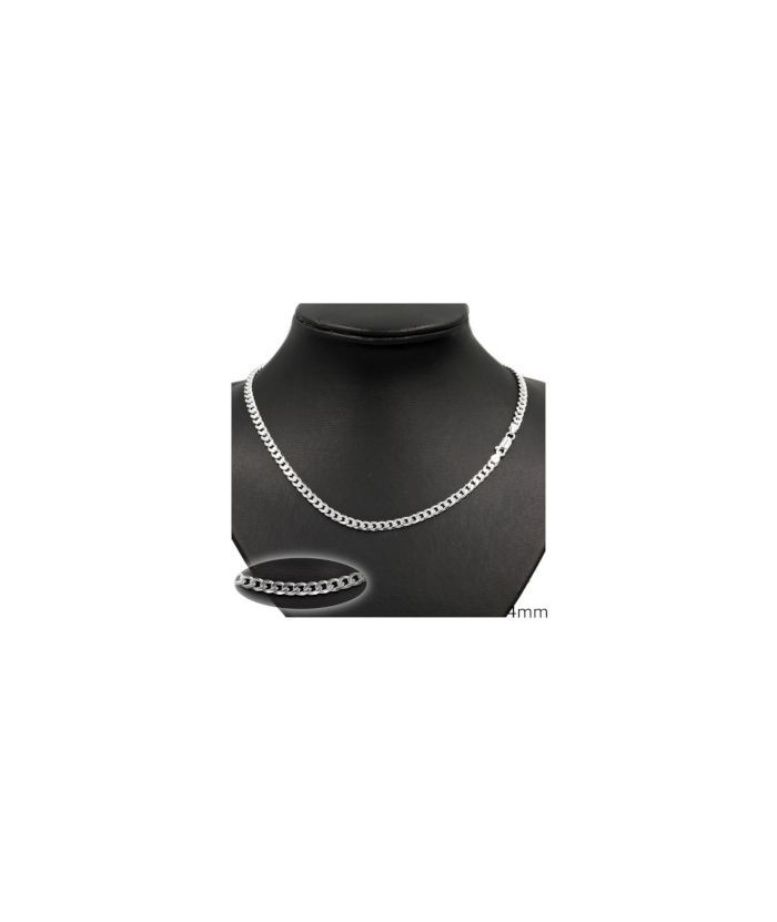 Bracelet Silver 925° Unisex gourmet 4mm