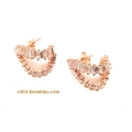 Earrings Silver Rosegold plated