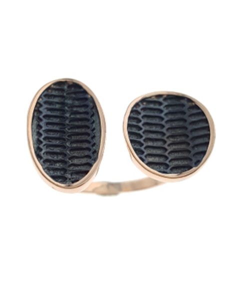 Ring Silver "Circles" Rosegold