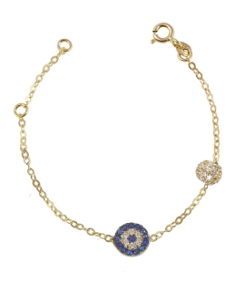 Bracelet Gold K14 ''Target''