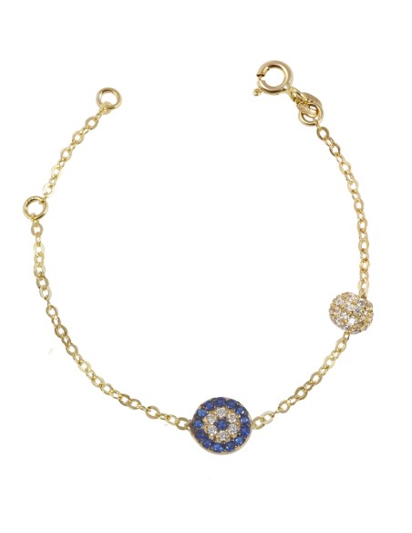 Bracelet Gold K14 ''Target''