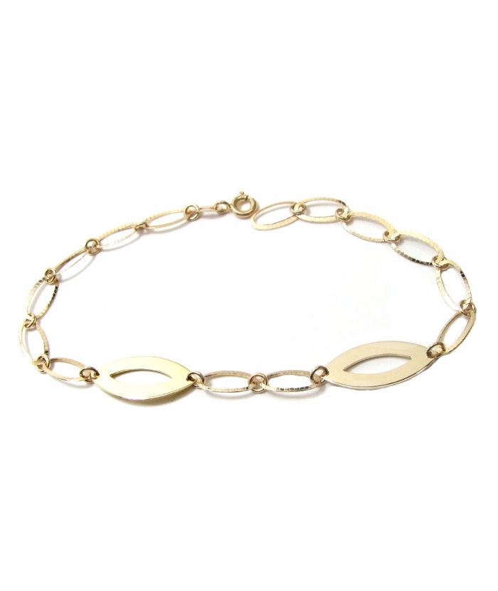 Bracelet Gold K14 'Ovalina'