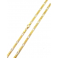 Gold Chain K14 Figaro 60cm