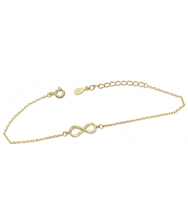 Bracelet Silver 925°  "Infinity" goldplated