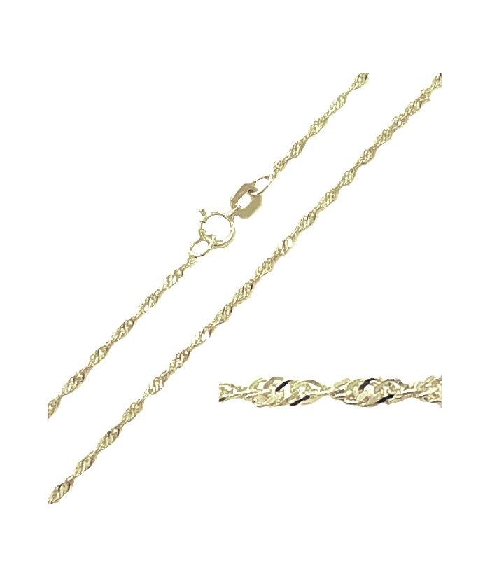 Gold Chain K14 40cm Singapore