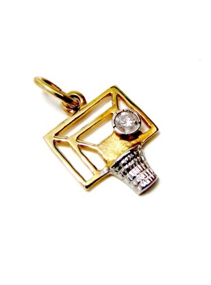 Pendant Gold Κ14 'Basket'  2