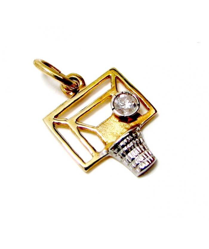 Pendant Gold Κ14 'Basket' 