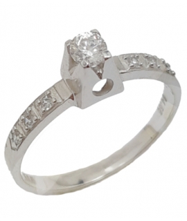Engagement Ring K14 'zircon'