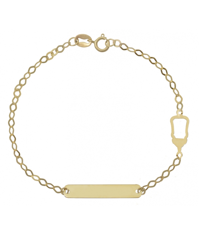 Child name Bracelet Gold Κ14