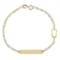 Child name Bracelet Gold Κ14