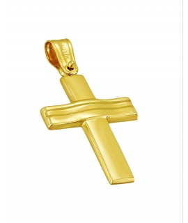 Cross Baptism gold K14 FILVA 25490