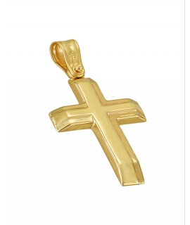 Cross Baptism gold K14 FILVA 25448