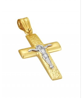 Cross Baptism gold K14 FILVA 25576