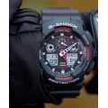 CASIO GA-100-1A4ER G-SHOCK Analoque-digital Red details