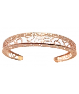 Βραχιόλι Ασημένιο Χειροπέδα Rosegold
