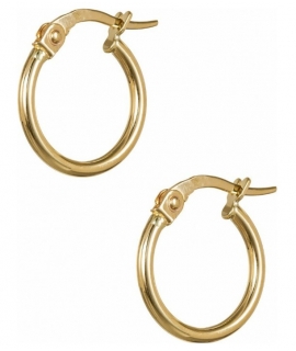 Earrings hoop gold K14
