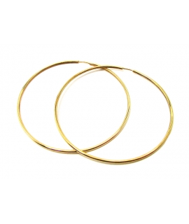 Earrings hoop gold K14 XL 45mm