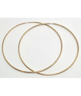 Earrings hoop gold K14 XL 45mm 2