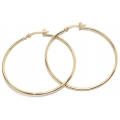 Earrings hoop gold K14 shiny XL