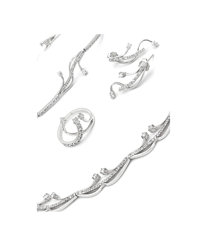 Set Whitegold K14 