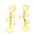 Earrings hanging Gold 'Hearts'