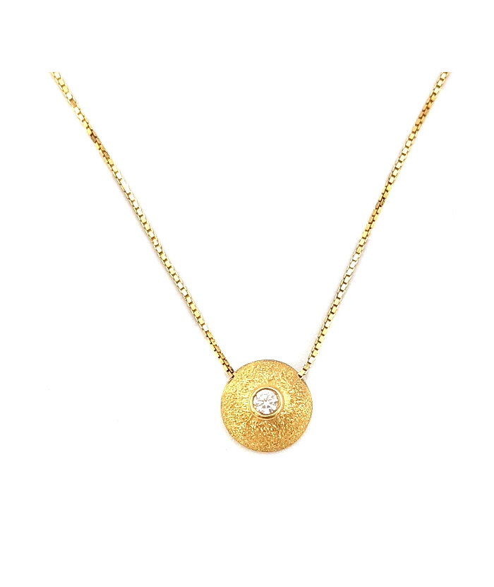 Necklace Κ14 gold 'motif'