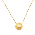 Necklace Κ14 gold 'motif'