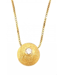 Necklace Κ14 gold 'motif' 2
