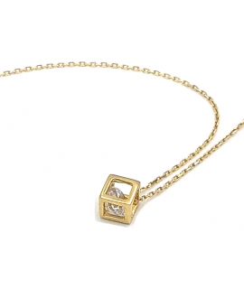 Necklace gold "Die" 3D 2