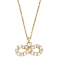 Necklace gold K14 'infinity'
