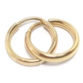 Earrings hoop gold K14 "Mini 12mm"