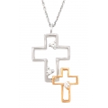 Necklace Whitegold K18 Three Diamonds
