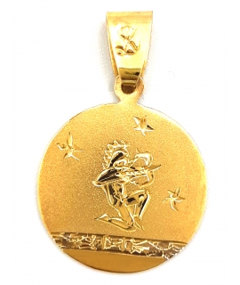 Zodiac Sign Gold K14 'Fishes'