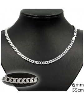 Bracelet Silver 925° Unisex gourmet 5mm 2