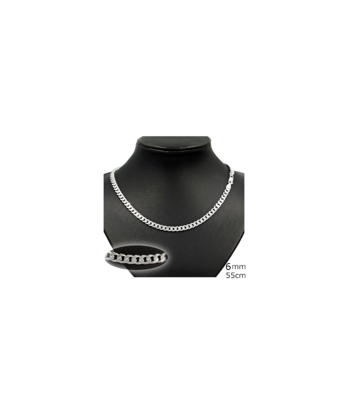 Bracelet Silver 925° Unisex gourmet 5mm