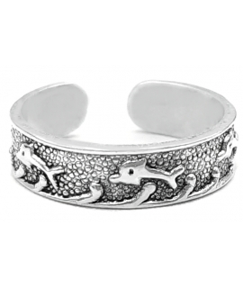 Ring Silver 925° for foot dolphins