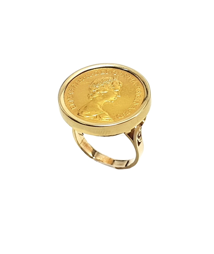 Sovereign Ring gold K14