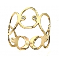 Ring gold K14 "Circles"