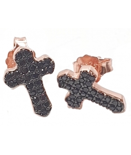 Earrings Silver "Cross"