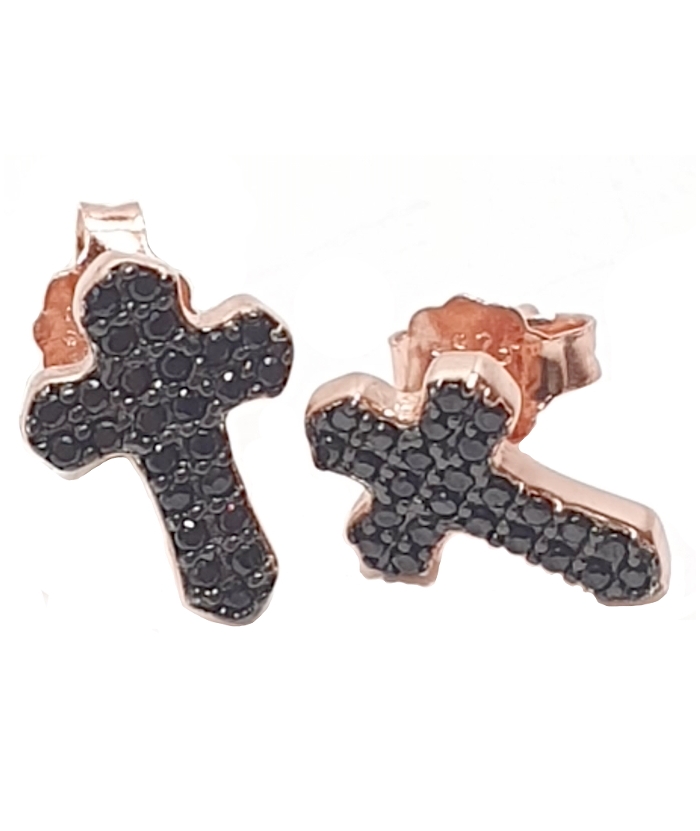 Earrings Silver "Cross"