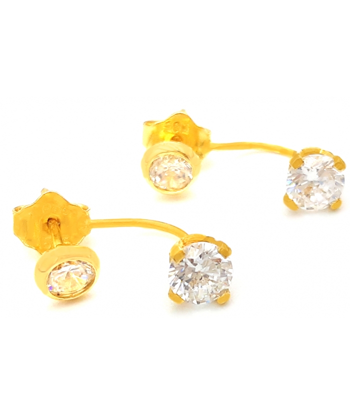 Earrings Gold "Ear-jacket"