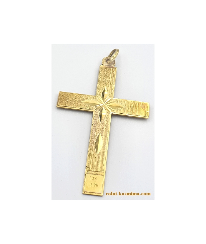 Αntique Gold cross K8